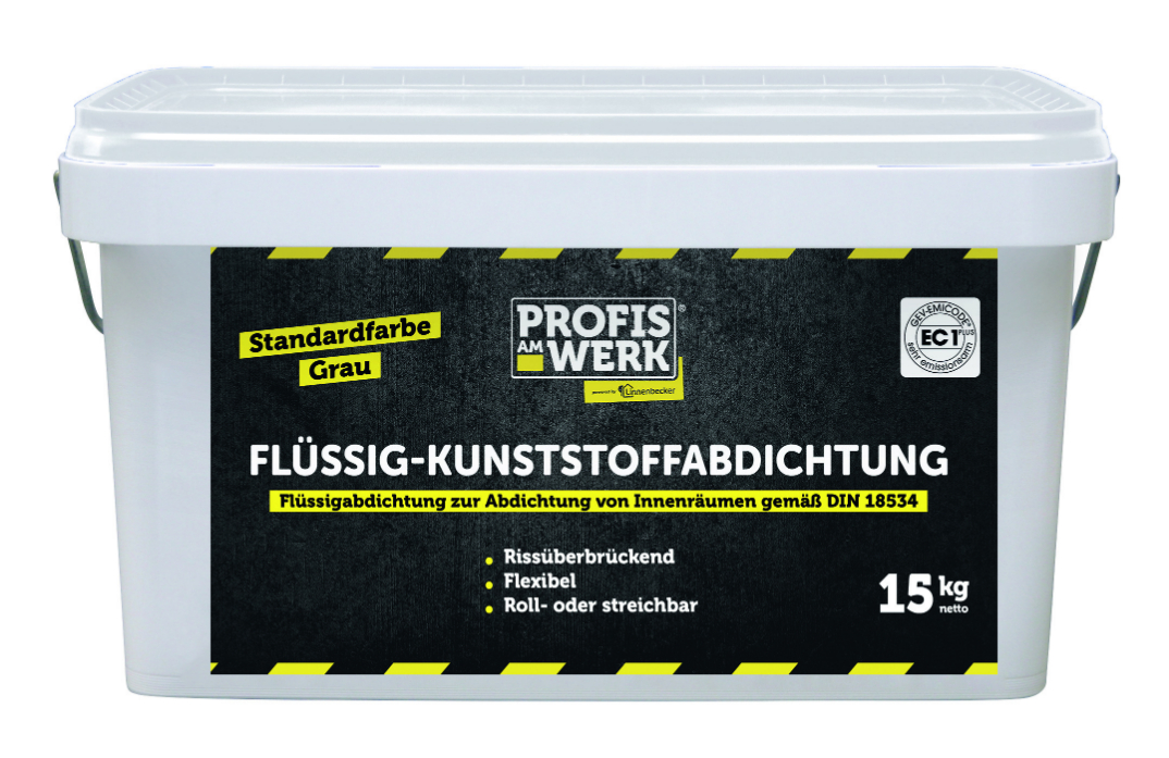 Profis am Werk 362815 Kunststoffabdichtung 15 kg Kanister flüssig grau Standardfarbe 