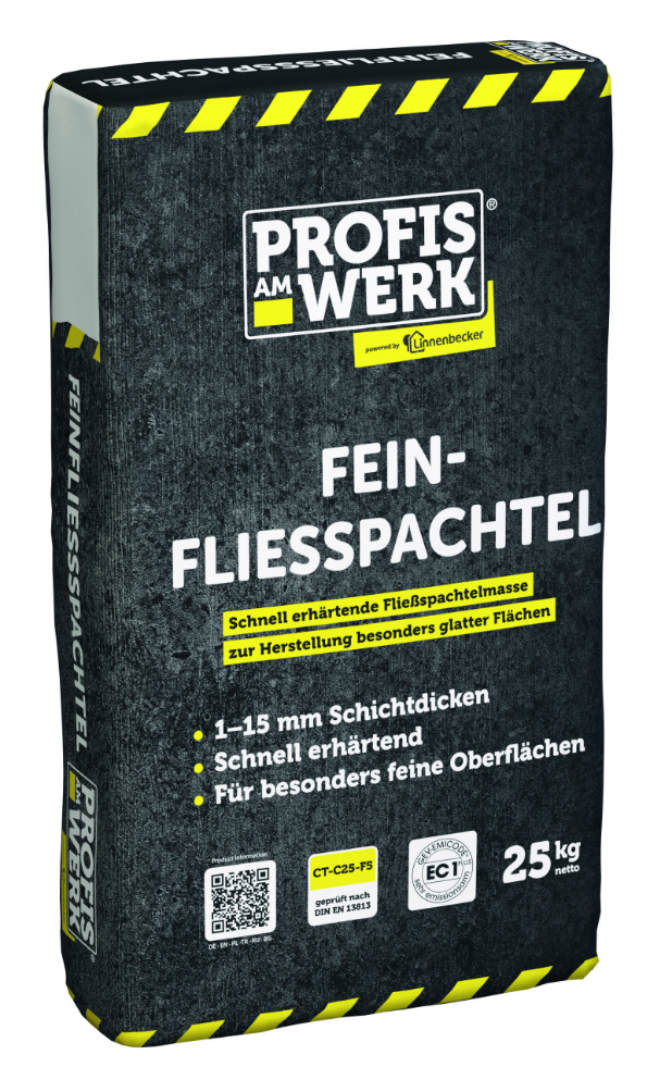 Profis am Werk 362321 Feinfließspachtel 25 kg Sack 1-15mm 